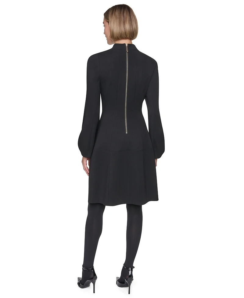 Sonia Rykiel Women's Long-Sleeve Collared Domino Dress
