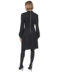 Sonia Rykiel Women's Long-Sleeve Collared Domino Dress