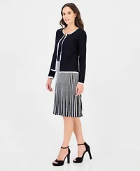 Robbie Bee Women's Long-Sleeve A-Line Dress