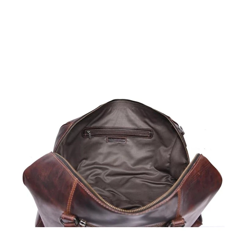 20 Inch Velour Leather Duffle Bag