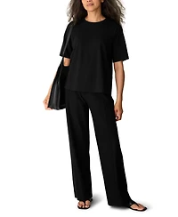Eileen Fisher Women's Extra-Fine Ponte Short-Sleeve T-Shirt