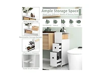 Slim Bathroom Storage Cabinet with 2 Slide Out Drawers