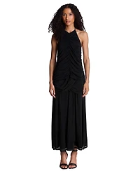 Kenneth Cole Women's Ruched Halter Neck Dress
