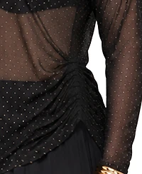 Coin 1804 Plus Foil Drop Long-Sleeve Top