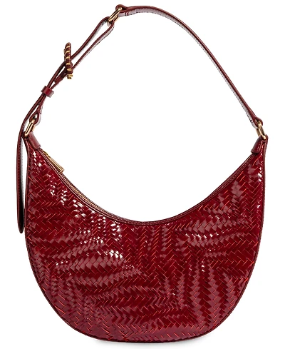 Sam Edelman Charli Woven Crescent Adjustable Small Shoulder Handbag