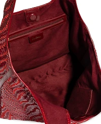 Sam Edelman Charli Woven Extra-Large Leather Tote Handbag