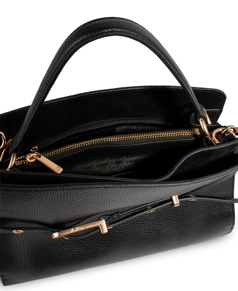 Sam Edelman Structured Florence Medium Leather Satchel Handbag