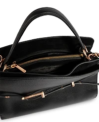 Sam Edelman Structured Florence Medium Leather Satchel Handbag