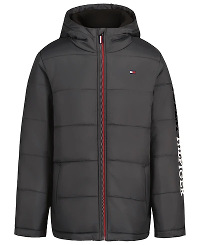 Tommy Hilfiger Boys' 4-7 Logo Puffer Jacket