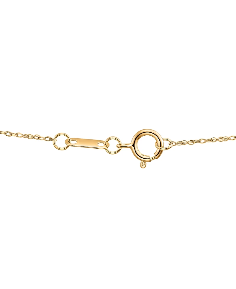 Macy's Ruby (1.45 ct. t.w.) & Diamond (1/10 ct. t.w.) Pendant Necklace in 14k Yellow Gold
