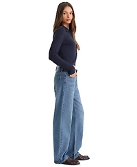 Good American Women's Mid-Rise Relaxed Jeans