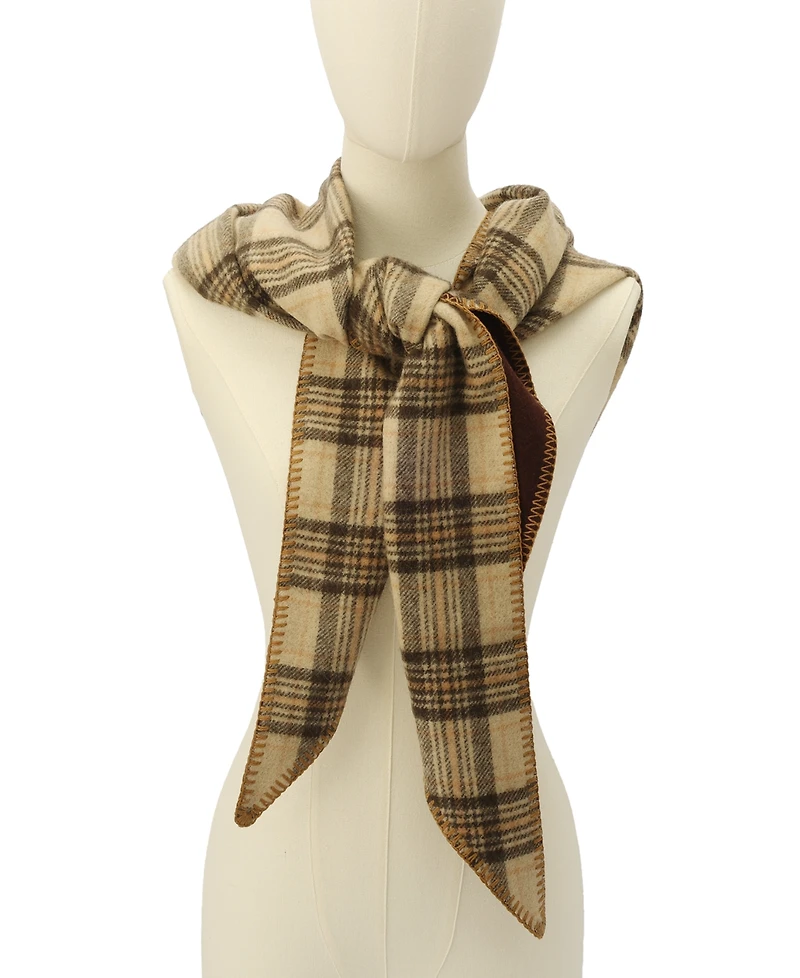 Coach Lucy Plaid Triangle Scarf