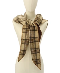 Coach Lucy Plaid Triangle Scarf