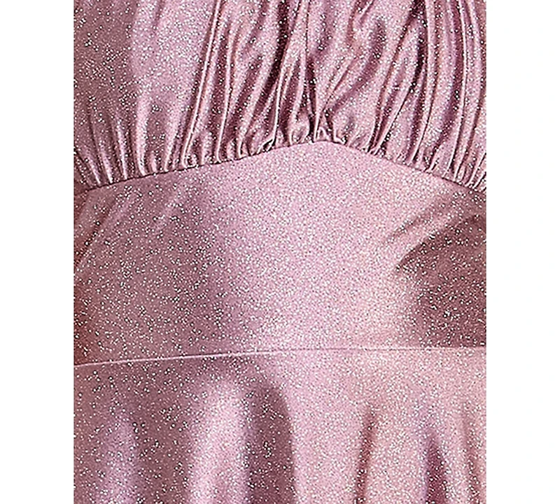 Emerald Sundae Juniors' Glitter-Knit Fit & Flare Dress
