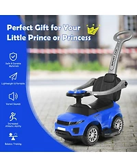 Slickblue 3 In 1 Ride on Push Car Toddler Stroller Sliding Car with Music