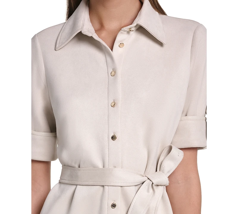 Halston Women's Belted Midi Dress