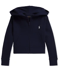 Polo Ralph Lauren Girls' 2T-6X Ribbed Boxy Full-Zip Hoodie