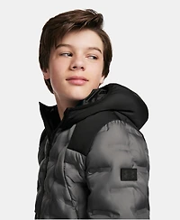 Under Armour Boys' 8-20 Solid Full-Zip Puffer Hooded Jacket