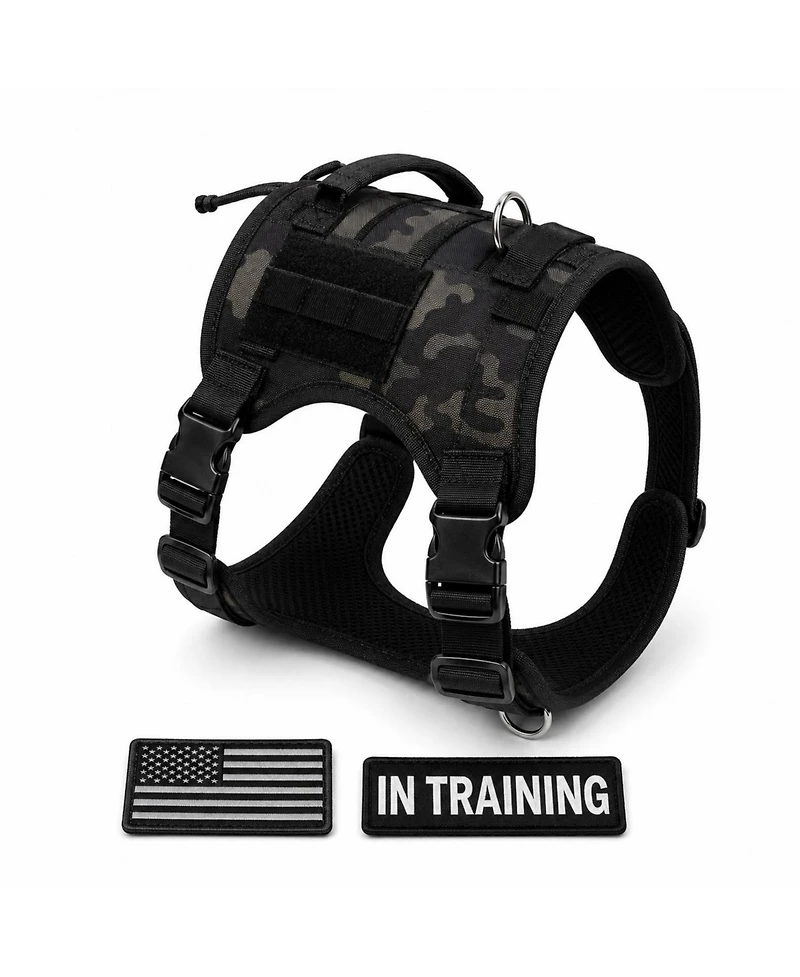 ProMounts Adjustable Tactical Dog Harness for Medium & Large Dogs