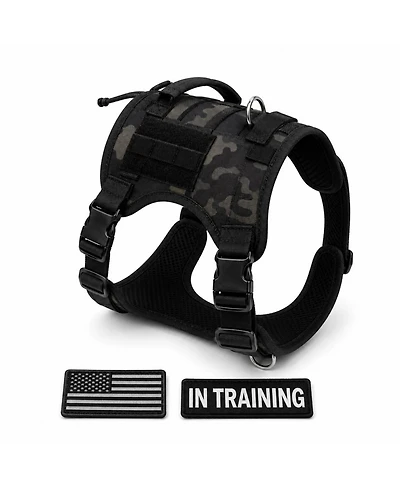 ProMounts Adjustable Tactical Dog Harness for Medium & Large Dogs