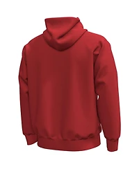 Under Armour Men's Red Wisconsin Badgers Cheesehead Bucky Icon Fleece Hoodie