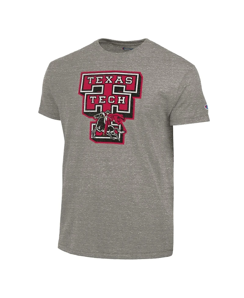 Champion Men's Charcoal Texas Tech Red Raiders Triumph Tri-Blend T-Shirt