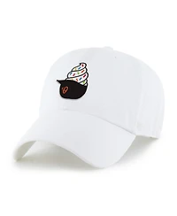 '47 Brand Preschool White Baltimore Orioles Ice Cream Helmet Clean Up Adjustable Hat