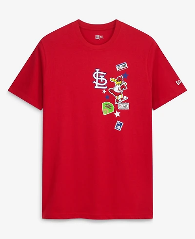 New Era Men's Red St. Louis Cardinals City Patch T-Shirt