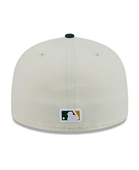 New Era Men's White, Green Athletics Blossom 59FIFTY Fitted Hat