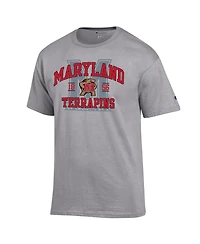 Champion Men's Heather Gray Maryland Terrapins Varsity T-Shirt