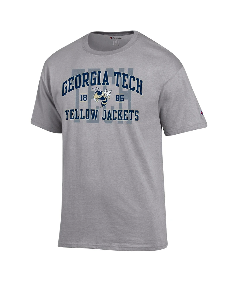 Champion Men's Heather Gray Georgia Tech Yellow Jackets Varsity T-Shirt