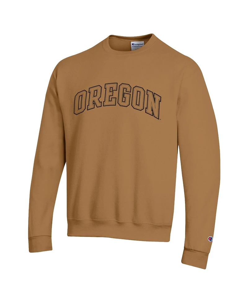 Champion Men's Brown Oregon Ducks Latte Fleece Sweatshirt