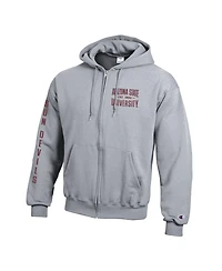 Champion Men's Gray Arizona State Sun Devils Varsity Power blend Full-Zip Fleece Hoodie