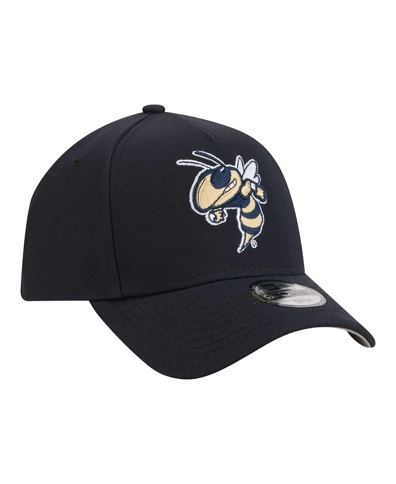 New Era Big Boys and Girls Navy Georgia Tech Yellow Jackets 9FORTY A-Frame Adjustable Hat