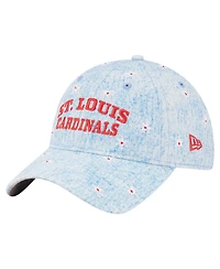 New Era Women's Light Blue St. Louis Cardinals Daisy All Over 9TWENTY Adjustable Hat
