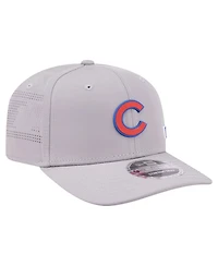 New Era Men's Gray Chicago Cubs Laser Perforated 9SEVENTY Adjustable Hat