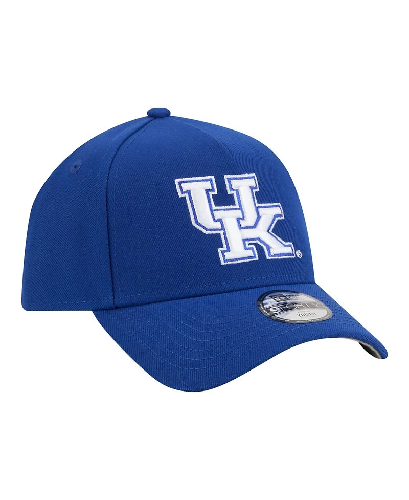 New Era Big Boys and Girls Royal Kentucky Wildcats 9FORTY A-Frame Adjustable Hat
