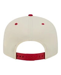 New Era Men's Cream Los Angeles Angels Oversized Slogan 9FIFTY Snapback Hat