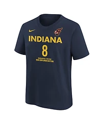 Nike Big Boys and Girls Sophie Cunningham Navy Indiana Fever Explorer Edition Name Number T-Shirt