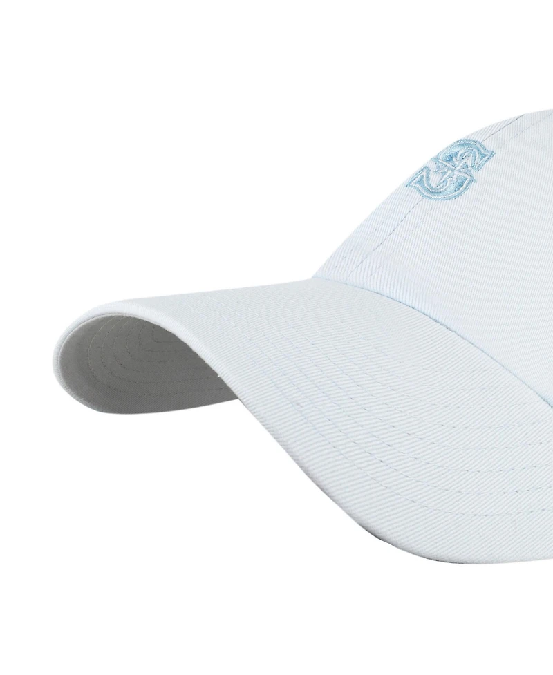 47 Brand Men's and Women's Light Seattle Mariners Pastel Clean Up Adjustable Hat