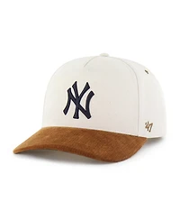 Carhartt X '47 Men's Natural, Brown New York Yankees Undyed Relaxed Hitch Adjustable Hat