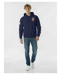Champion Men's Navy Houston Astros Reverse Weave Chenille Hoodie