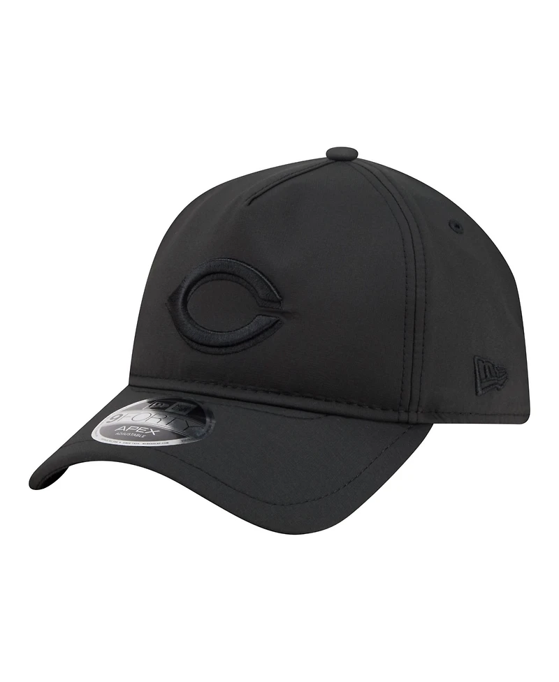 New Era Men's Black Cincinnati Reds Injection Apex 9FORTY Adjustable Hat