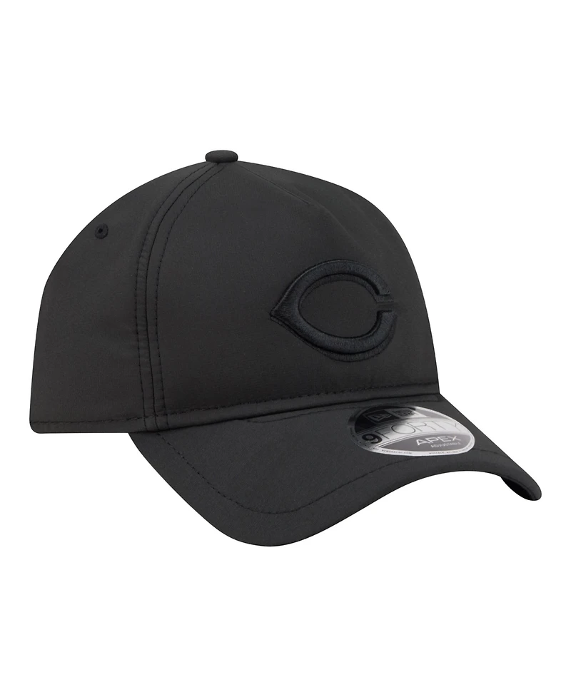 New Era Men's Black Cincinnati Reds Injection Apex 9FORTY Adjustable Hat