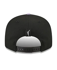 New Era Men's and Women's Eclipse Black, Violet Golden State Valkyries Wnba Tip-Off 2026 Metal Badge A-Frame 9FIFTY Snapback Hat
