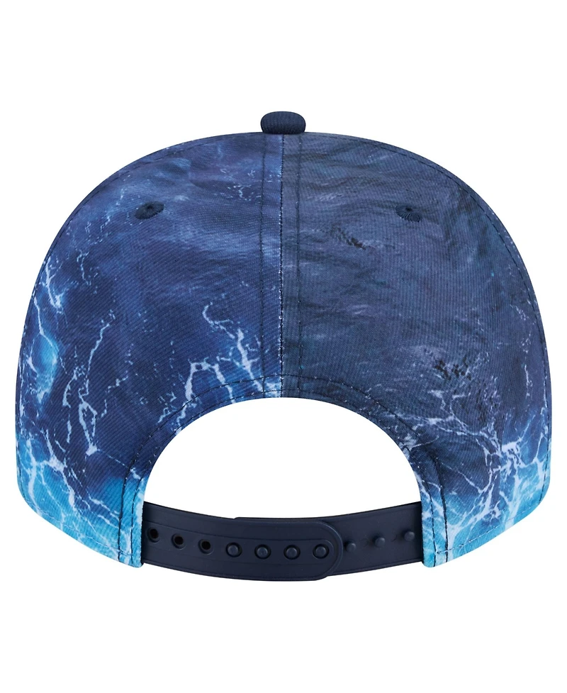 New Era Men's Light Blue Detroit Tigers Deep Water Pre-Curved 9FIFTY A-Frame Snapback Hat