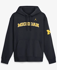 Jordan Men's Anthracite Michigan Wolverines 2026 Sideline Club Fleece Hoodie