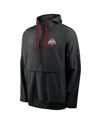 Nike Men's Scarlet Ohio State Buckeyes 2026 Sideline Anorak Half-Zip Hoodie Sweatshirt
