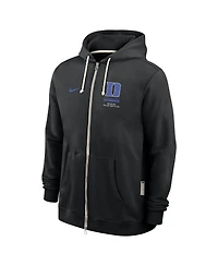 Nike Men's Black Duke Blue Devils 2026 Sideline Standard Issue Dri-fit Full-Zip Hoodie