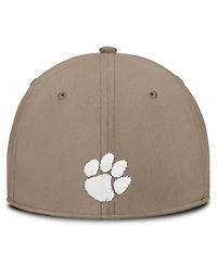 Nike Men's Khaki Clemson Tigers Rise On-Field SwooshFlex Dri-fit Flex Hat